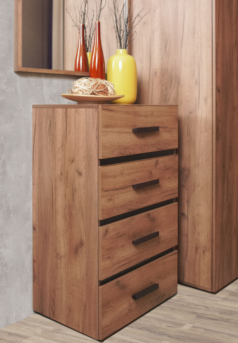 Комод высокий Nature 45, дуб табачный