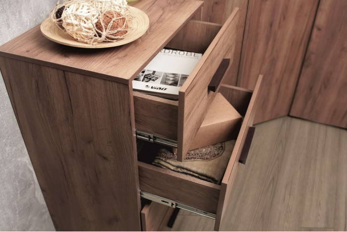 Комод высокий Nature 45, дуб табачный