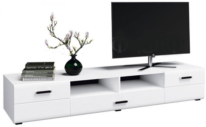 Гостиная Нэнси NEW МДФ Вариант №1 (Белый глянец, Белый)