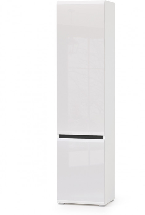 Сидней Комплектация № 034, корпус белый/чёрный/фасады МДФ белый глянец