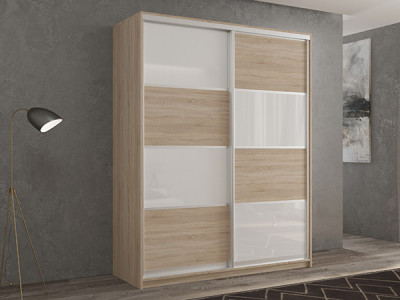 Шкаф-купе Кааппи 14 Сонома Светлый 140х45х230 см