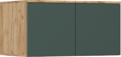 Норд Антресоль к шкафу 800, Дуб крафт/Изумрудный