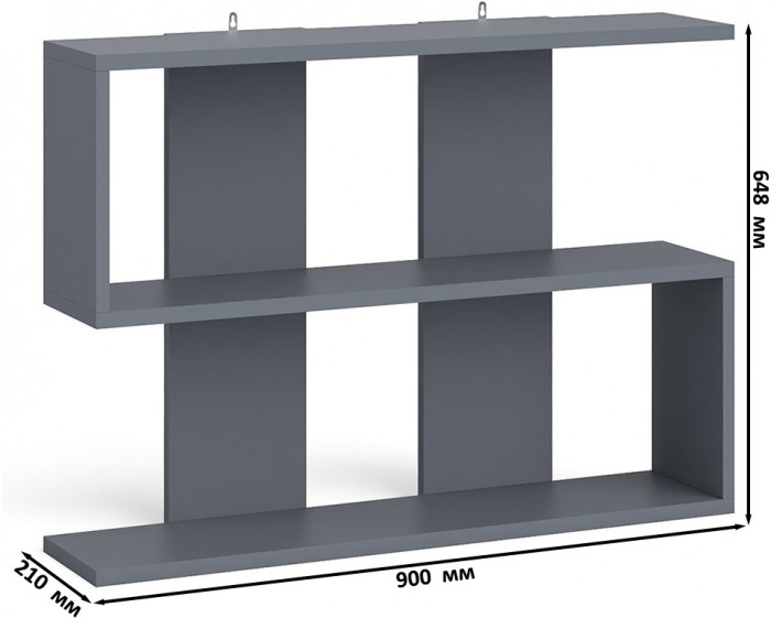 Мори Стол компьютерный МС-6 правый + Тумба МТВ1204.1 + Полка 900, цвет графит, ШхГхВ 210,4х50х209,6 см., НЕ универсальная сборка