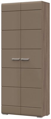 Прихожая Вегас Шкаф 2-х ств 800х2002х350 шимо темный/кофе с молоком