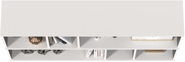 Сидней 15.57 Полка 2 штуки, цвет белый/чёрный, ШхГхВ размер каждой полки в отдельности: 130х27,2х30,5 см., универсальная сборка