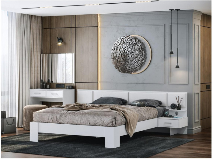 Модульная спальня Эва, композиция 2 (Белый)