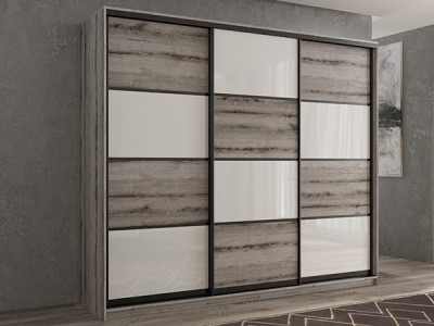 Шкаф-купе Кааппи 14 Эвок Окаменелый 270х45х230 см