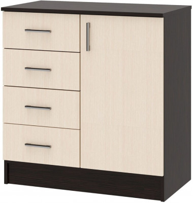 Комод К800-1Д, венге/лоредо (Венге / лоредо)