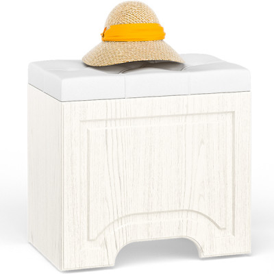 Ливерпуль Пуф 14.02, ясень ваниль/белый/эко-кожа гранд белый