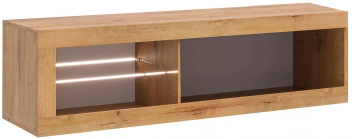 Прага Модульная Гостиная, вариант №1, Дуб Вотан/Черный глянец