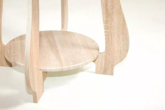 Стол журнальный СЖ-24 с рисунком Р-4/дуб сонома