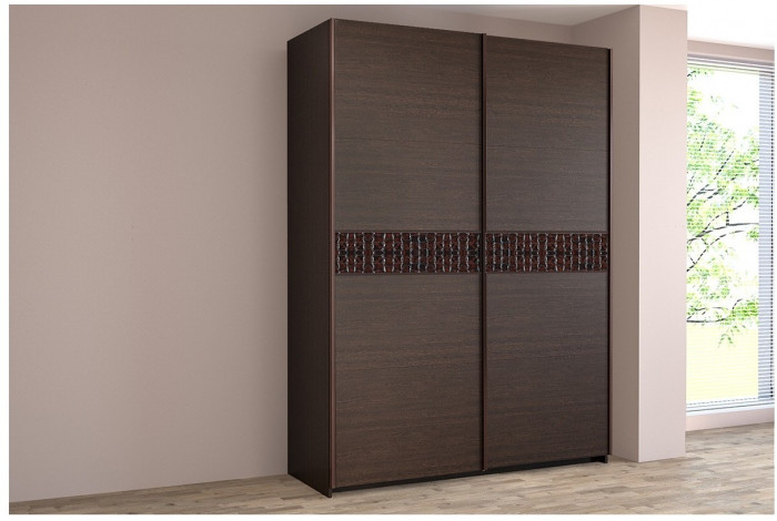 Шкаф-купе Иннэс-5 1600 Ф3/Ф3, Бодега белая