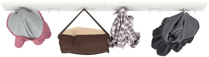 Октава 15.14.02 Вешалка + 15.14.02 Вешалка, белый шагрень