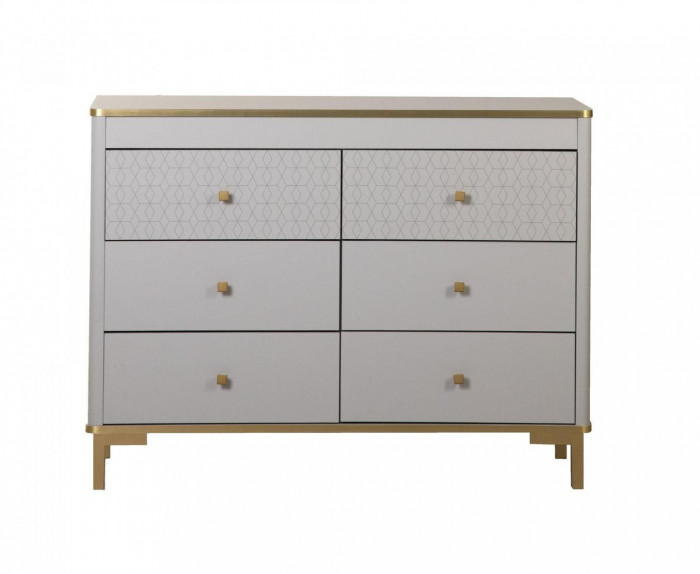 Комод 65.01 Антре серый / золото