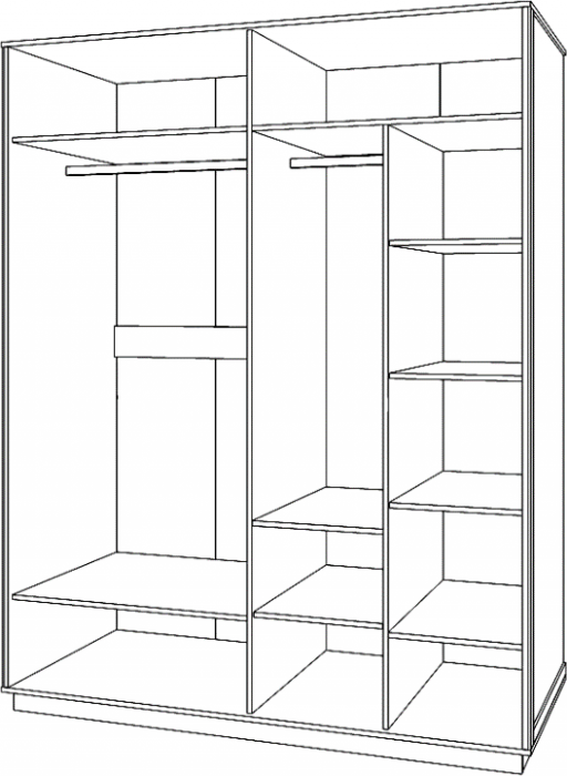 Модульная спальня "Тиффани" - Бетон пайн светлый/Дуб шале графит