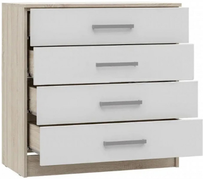 Модульная спальня Мартина, композиция 2 (Белый глянец, Венге)