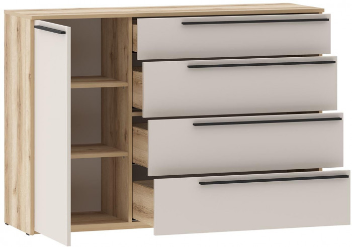 Спальня Арден 4 Дуб Делано / Сантьяго софт