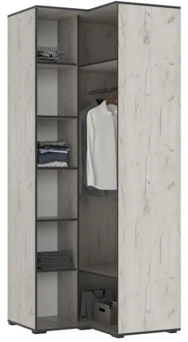 Норд Шкафы угловая композиция, Дуб крафт белый