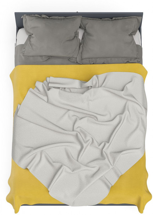 Мори Кровать с ящиками 1400, цвет графит/белый, ШхГхВ 143,5х203,5х70 см., сп.м. 1400х2000 мм., без матраса, основание есть