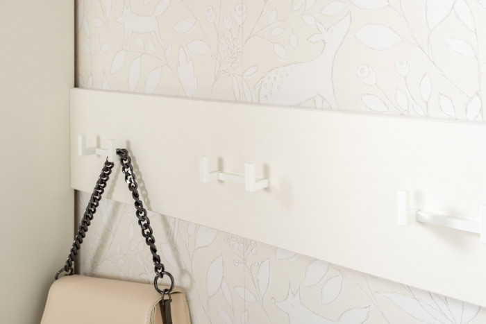 Октава 15.14.02 Вешалка, белый шагрень