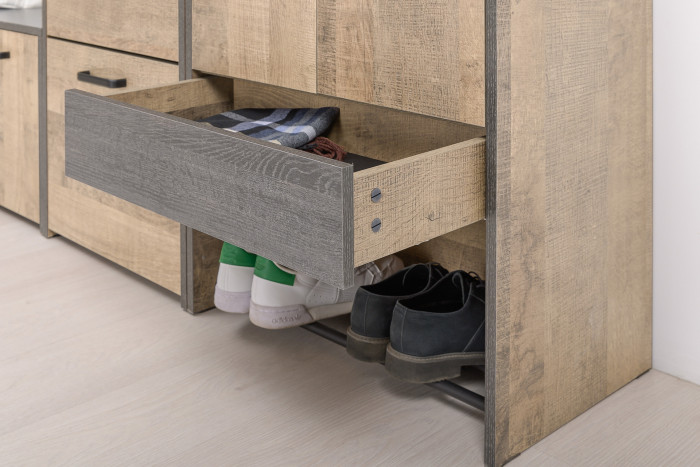 Трувор Прихожая 234, дуб гранж песочный/интра