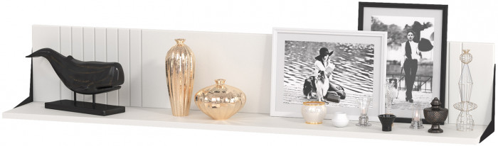 Валенсия Гостиная № 100, ЛДСП белый шагрень/МДФ белый шагрень