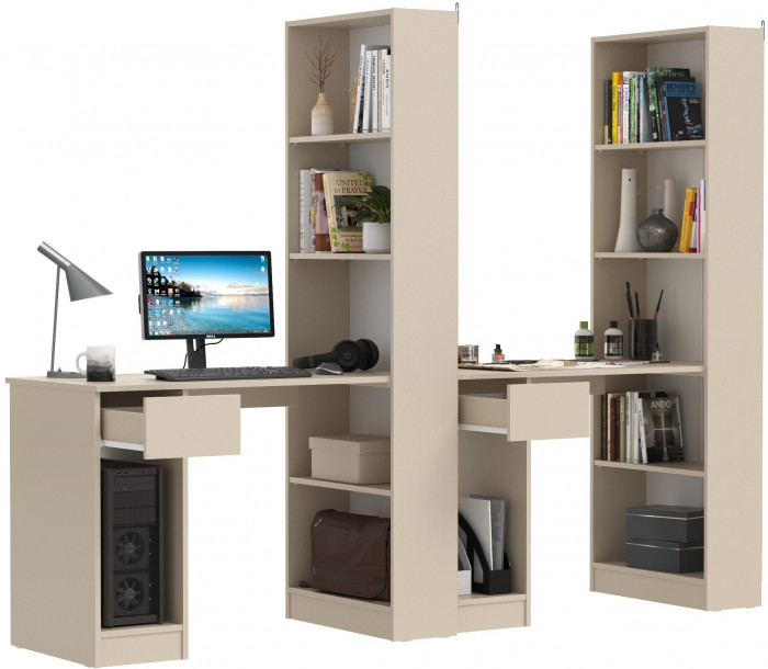 Лайт Шкаф комбинированный 10.01 + 10.01, сатин