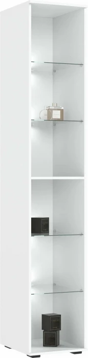 Норд Пенал-стекло 400 с подсветкой, Белый