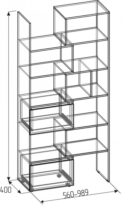 Стеллаж-трансформер Лойс 95