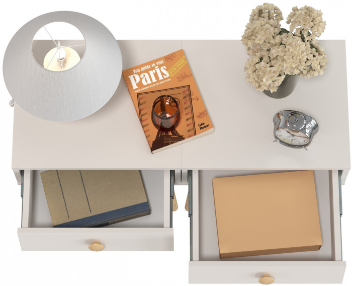 Афина Спальня Тумба прикроватная х 2, кашемир серый