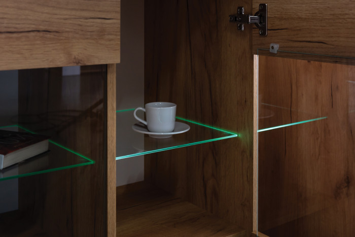 Арчи Тумба 10.85, дуб крафт золотой/камень тёмный