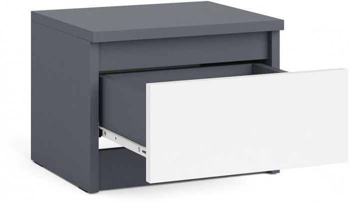 Мори Тумба прикроватная ТПМ400.1, графит/белый