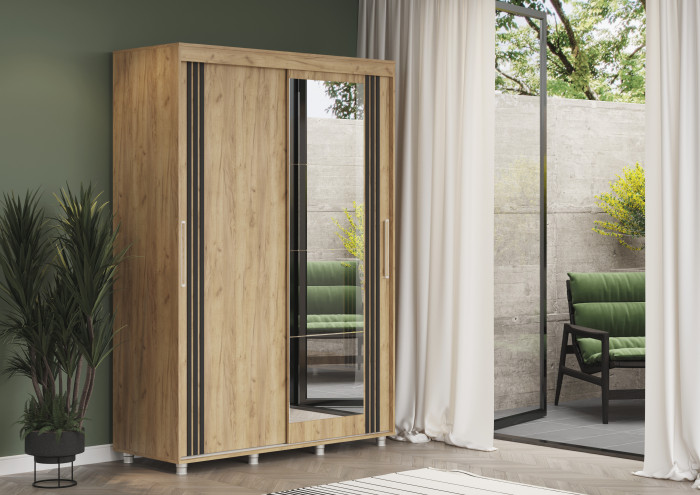 Форест Шкаф-купе 1500, крафт золотой