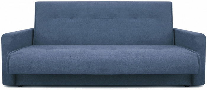 Раскладной диван-кровать, прямой, книжка, цвет серый, Милан 120