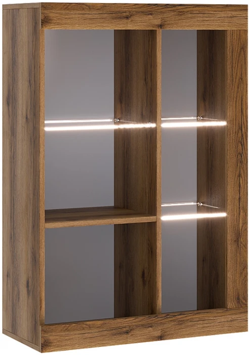 Прага Модульная Гостиная, вариант №2, Дуб Делано/Белый глянец