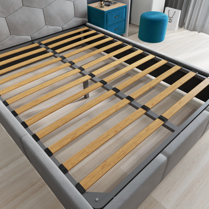 Манука Кровать интерьерная 140 изумруд, ортопед