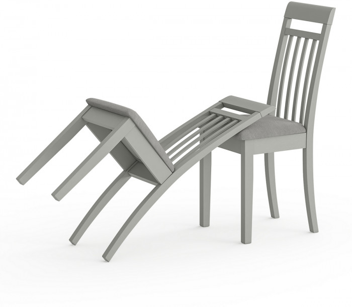 Два стула Мебель--24 Гольф-11 разборных, серый