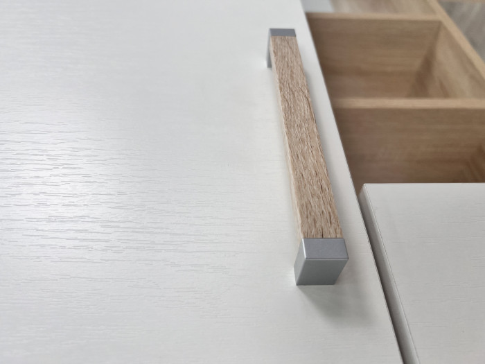 Компьютерный стол Квартет-11, Дуб крафт табачный/Дуб крафт белый