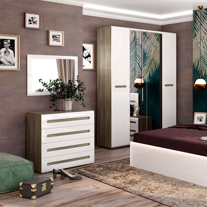 Спальня "Наоми" З-03 белый глянец МF07