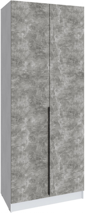 Шкаф Мадрид (0,9) без зеркала, Белый/Ателье светлое