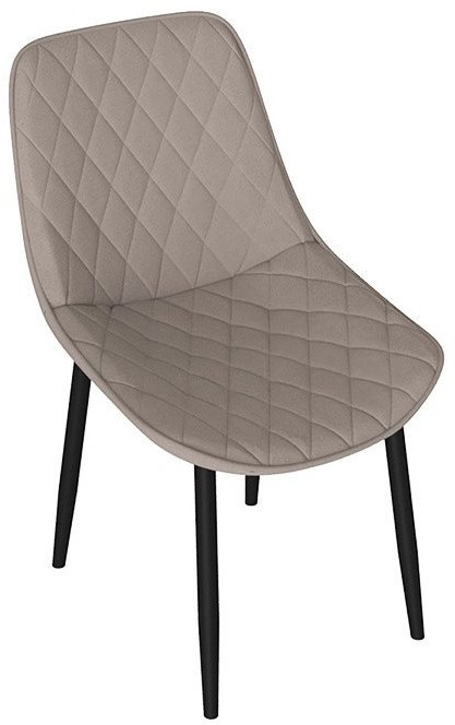 OSCAR Стул (Белый муар/Велюр L002 серо-бежевый)