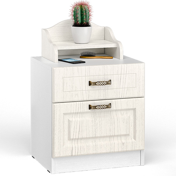 Ливерпуль Тумба 08.146 + Полка 10.117, ясень ваниль/белый