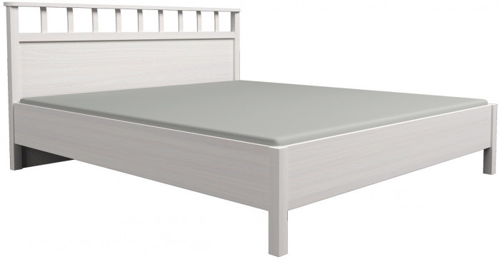 Кровать с ортопедическим основанием (дерево) Шерлоск 46 Люкс 180х200, ясень светлый