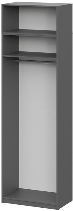 Шкаф с антресолью (полка + штанга) ШК 5 (800), Графит