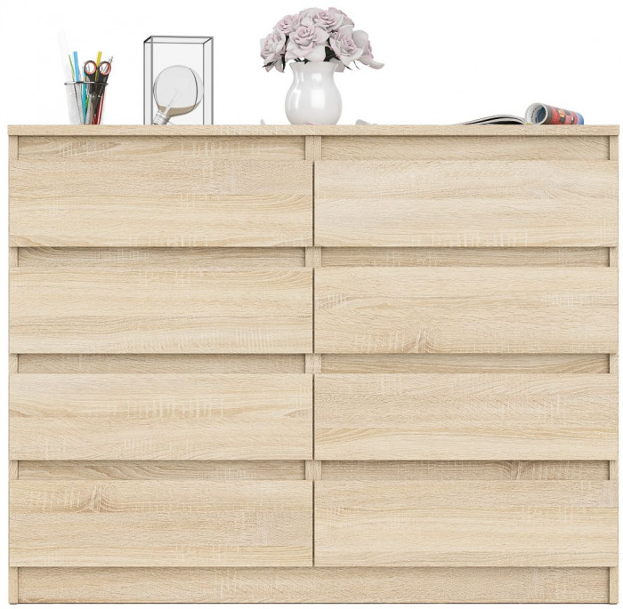 Мори Комод МК1200.8, цвет дуб сонома, ШхГхВ 120,4х41х94 см.