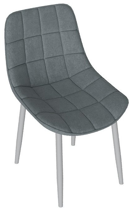 BOSTON Стул (Черный муар/Велюр V005 светло-бежевый)