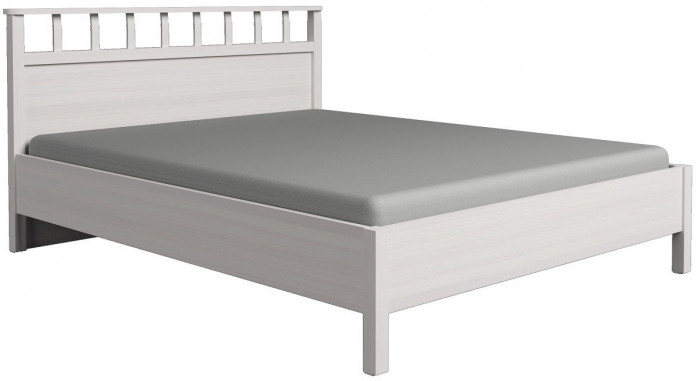 Кровать с ортопедическим основанием (дерево) Sherlock 47 Люкс 160х200, ясень светлый