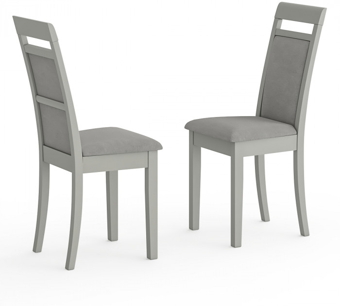 Два стула Мебель--24 Гольф-12 разборных, серый