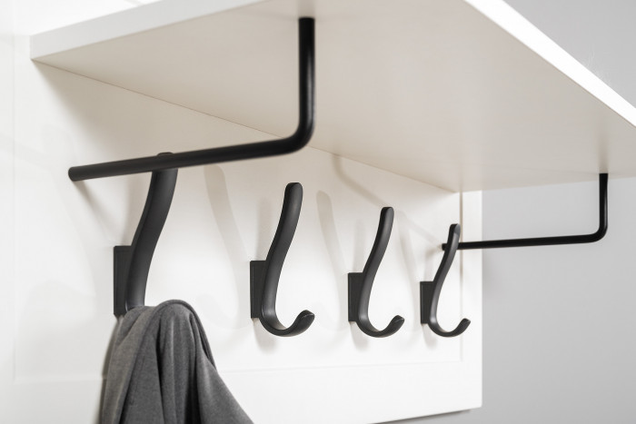 Остин Прихожая 52, белый шагрень/дуб крафт золотой