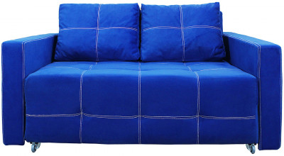 Диван аккордеон Марс велюр синий 160